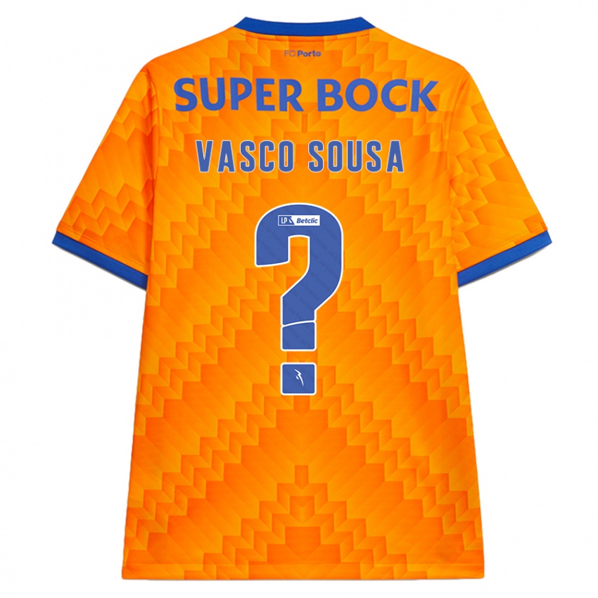 Uomo Maglia Vasco Sousa #0 Arancione Kit Gara Away 2024/25 Maglietta