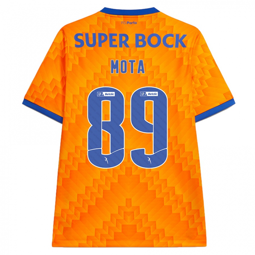 Uomo Maglia Luís Mota #89 Arancione Kit Gara Away 2024/25 Maglietta