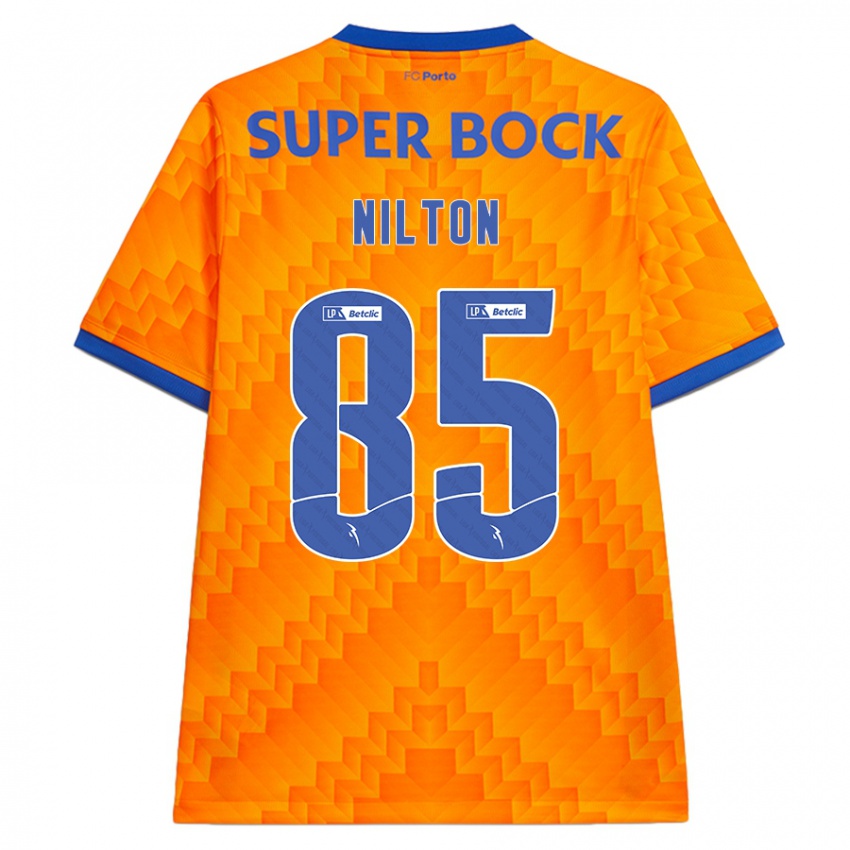 Uomo Maglia Nilton #85 Arancione Kit Gara Away 2024/25 Maglietta