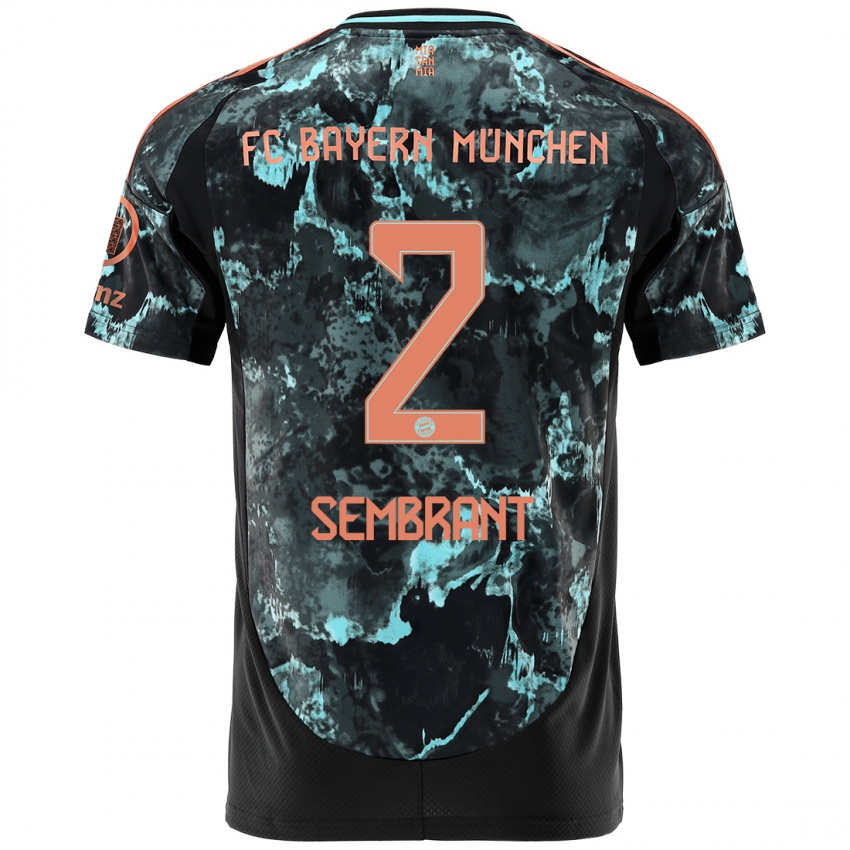 Uomo Maglia Linda Sembrant #2 Nero Kit Gara Away 2024/25 Maglietta