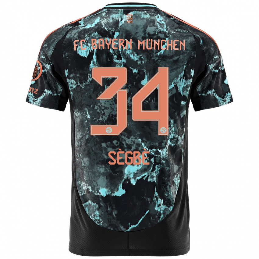 Uomo Maglia Désiré Sègbè #34 Nero Kit Gara Away 2024/25 Maglietta