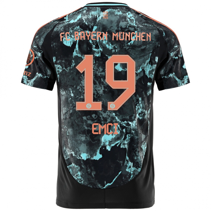 Uomo Maglia Ben Emci #19 Nero Kit Gara Away 2024/25 Maglietta