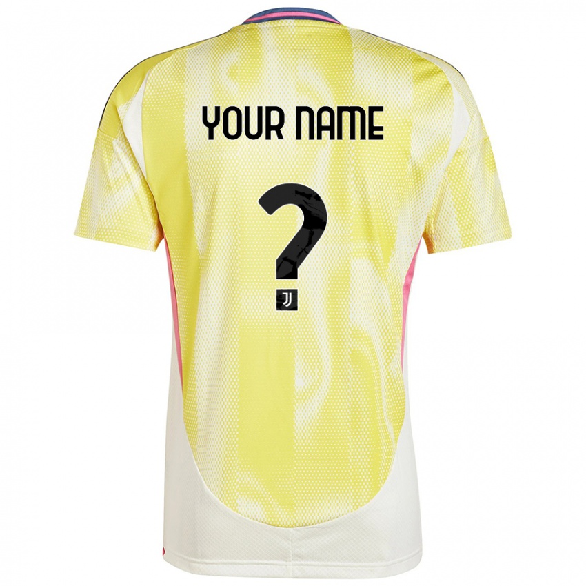 Uomo Maglia Il Tuo Nome #0 Giallo Solare Kit Gara Away 2024/25 Maglietta