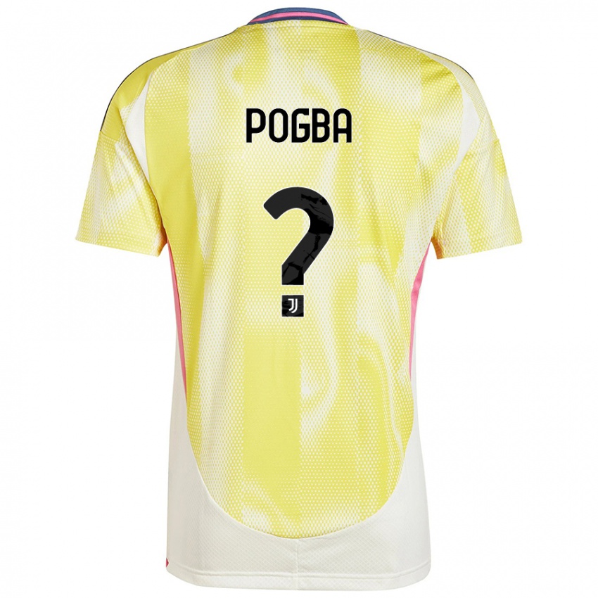 Uomo Maglia Paul Pogba #0 Giallo Solare Kit Gara Away 2024/25 Maglietta