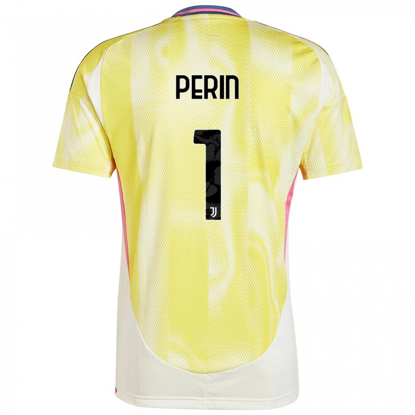 Uomo Maglia Mattia Perin #1 Giallo Solare Kit Gara Away 2024/25 Maglietta