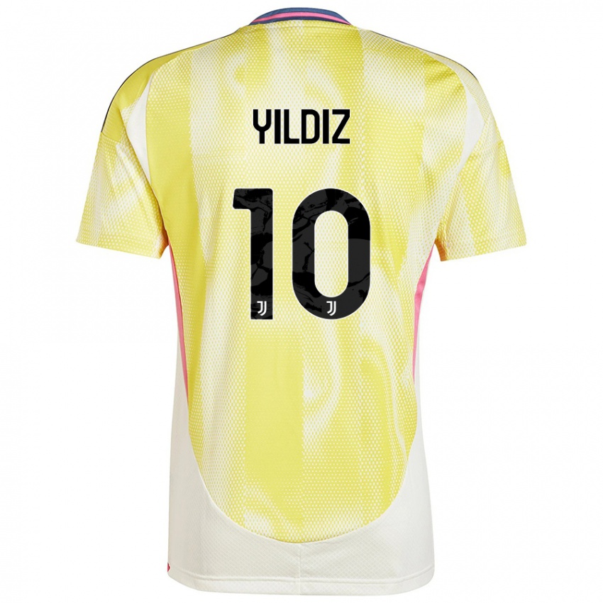 Uomo Maglia Kenan Yildiz #10 Giallo Solare Kit Gara Away 2024/25 Maglietta