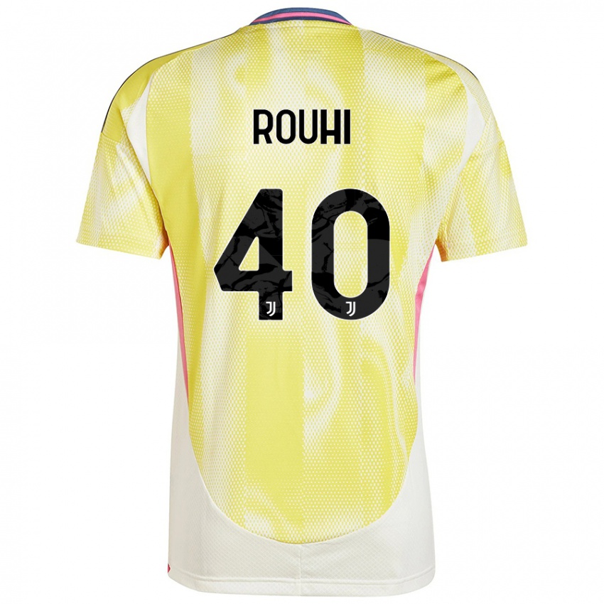 Uomo Maglia Jonas Rouhi #40 Giallo Solare Kit Gara Away 2024/25 Maglietta