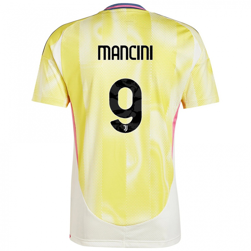 Uomo Maglia Tommaso Mancini #9 Giallo Solare Kit Gara Away 2024/25 Maglietta