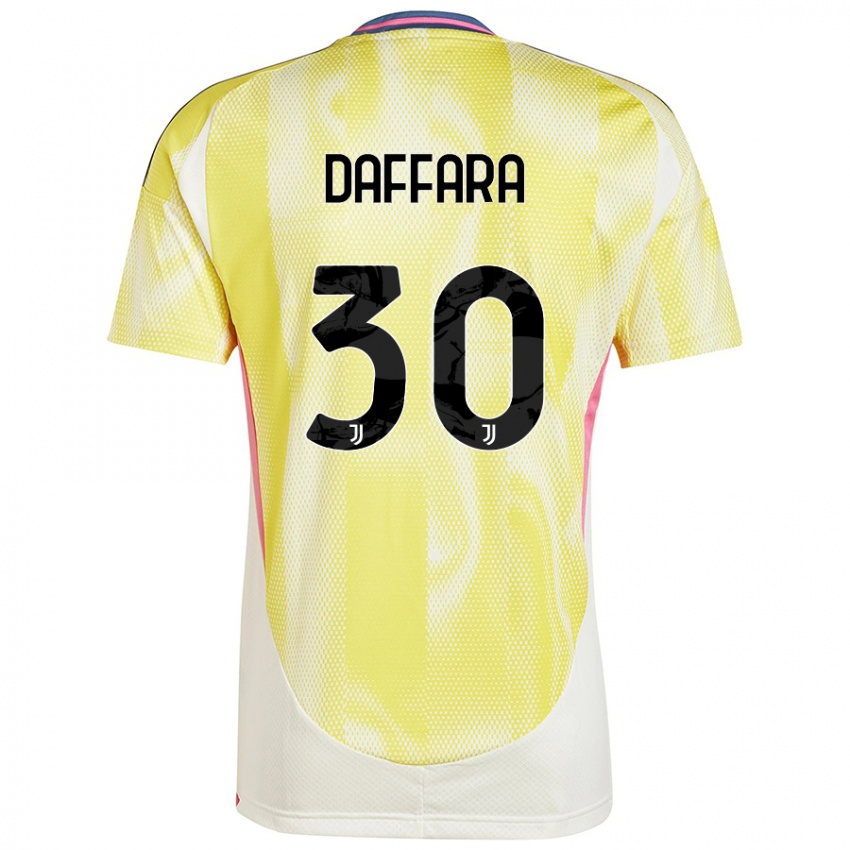 Uomo Maglia Giovanni Daffara #30 Giallo Solare Kit Gara Away 2024/25 Maglietta