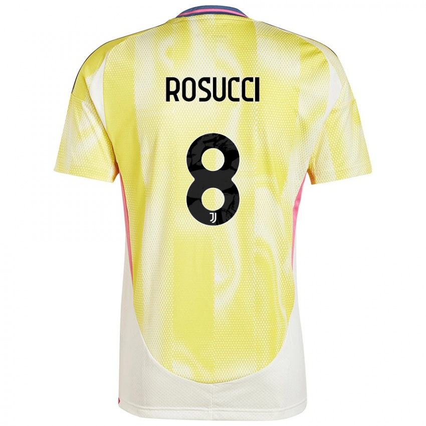 Uomo Maglia Martina Rosucci #8 Giallo Solare Kit Gara Away 2024/25 Maglietta