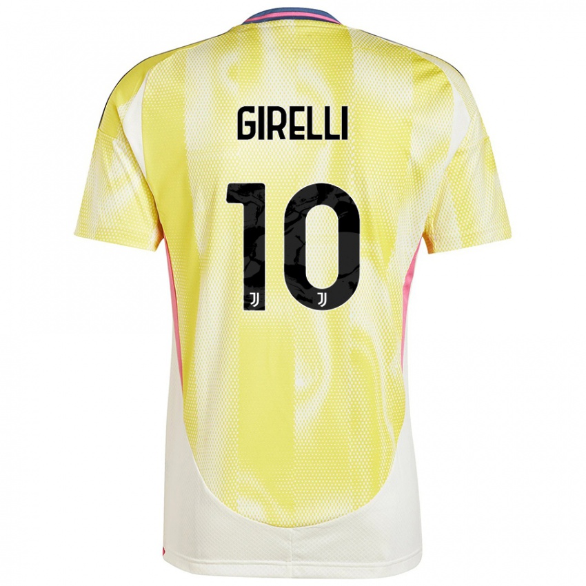 Uomo Maglia Cristiana Girelli #10 Giallo Solare Kit Gara Away 2024/25 Maglietta