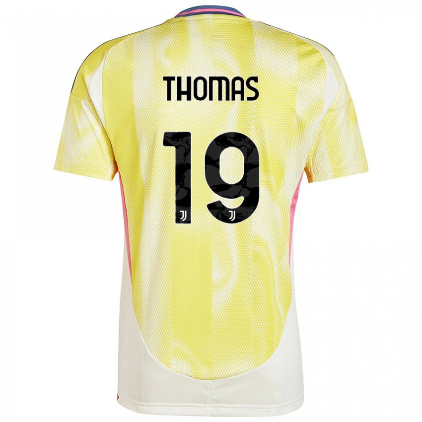 Uomo Maglia Lindsey Thomas #19 Giallo Solare Kit Gara Away 2024/25 Maglietta