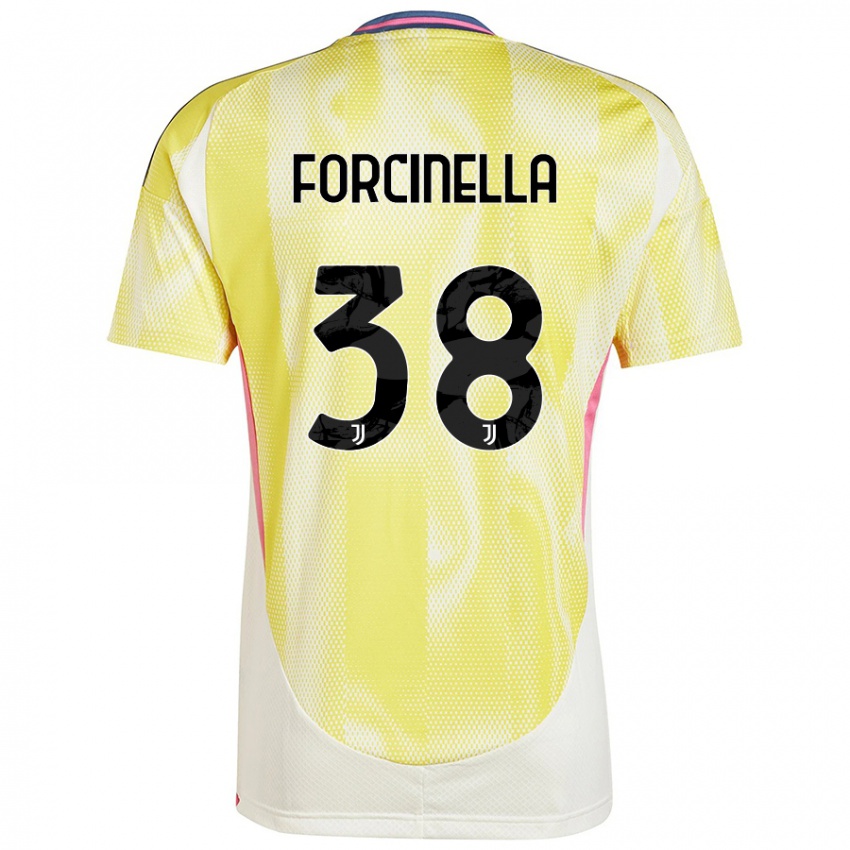 Uomo Maglia Camilla Forcinella #38 Giallo Solare Kit Gara Away 2024/25 Maglietta