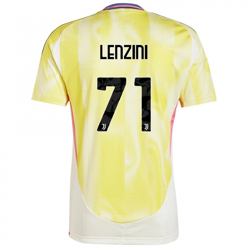 Uomo Maglia Martina Lenzini #71 Giallo Solare Kit Gara Away 2024/25 Maglietta