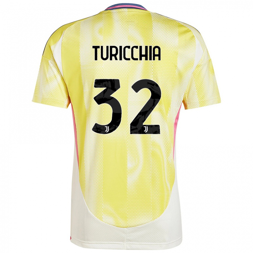 Uomo Maglia Riccardo Turicchia #32 Giallo Solare Kit Gara Away 2024/25 Maglietta