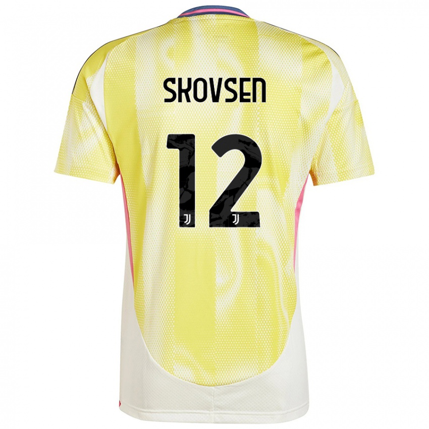 Uomo Maglia Matilde Lundorf Skovsen #12 Giallo Solare Kit Gara Away 2024/25 Maglietta