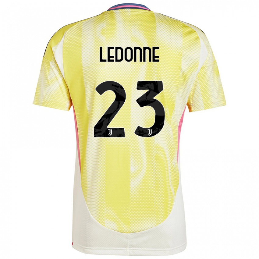 Uomo Maglia Nicolo Ledonne #23 Giallo Solare Kit Gara Away 2024/25 Maglietta