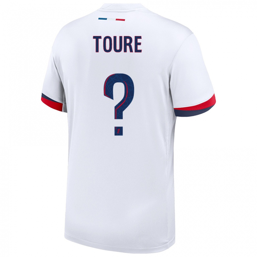 Uomo Maglia Almami Toure #0 Bianco Blu Rosso Kit Gara Away 2024/25 Maglietta