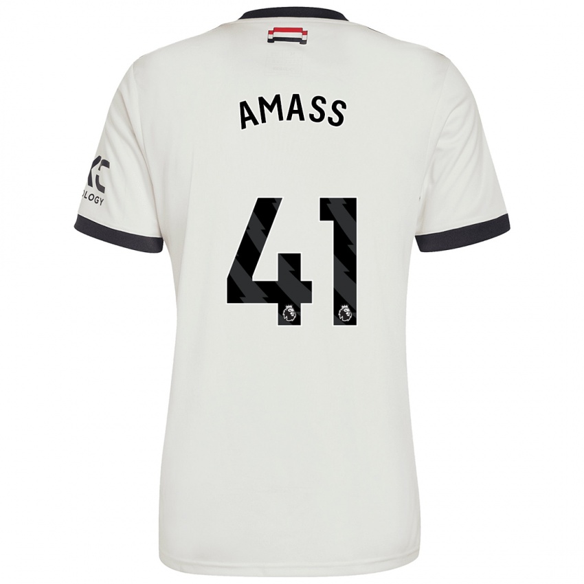 Uomo Maglia Harry Amass #41 Bianco Sporco Kit Gara Third 2024/25 Maglietta