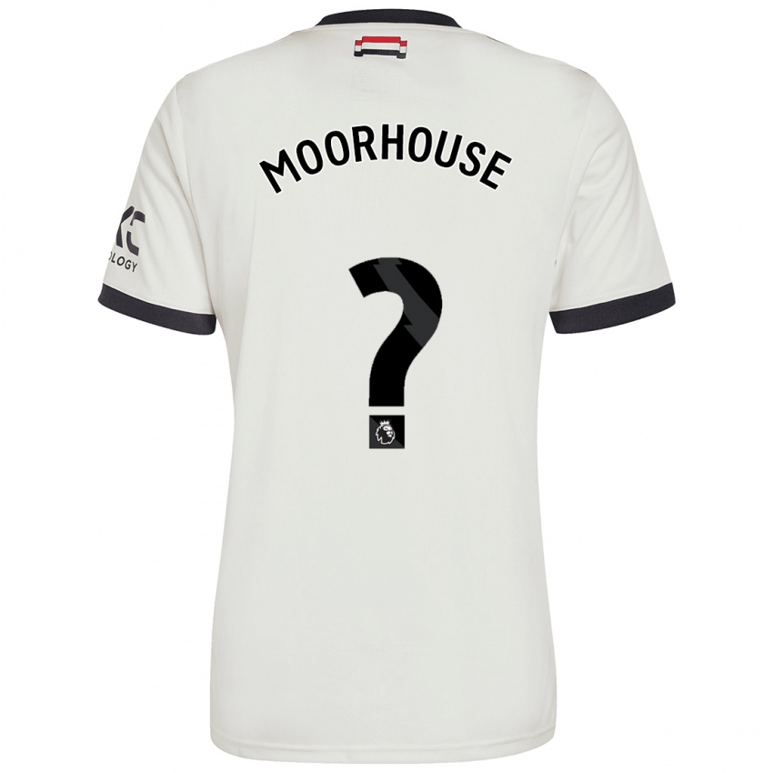 Uomo Maglia Jack Moorhouse #0 Bianco Sporco Kit Gara Third 2024/25 Maglietta