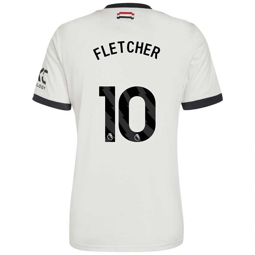 Uomo Maglia Jack Fletcher #10 Bianco Sporco Kit Gara Third 2024/25 Maglietta