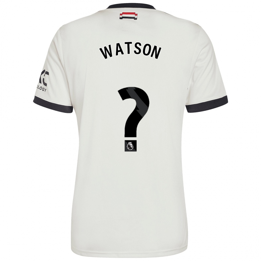 Uomo Maglia Jacob Watson #0 Bianco Sporco Kit Gara Third 2024/25 Maglietta