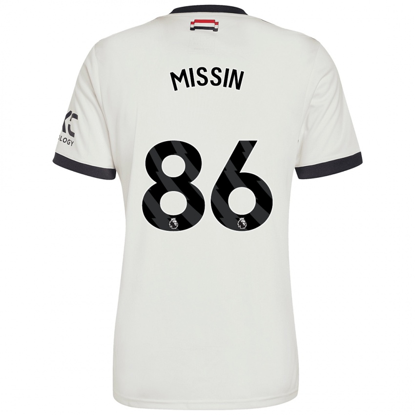 Uomo Maglia Ashton Missin #86 Bianco Sporco Kit Gara Third 2024/25 Maglietta