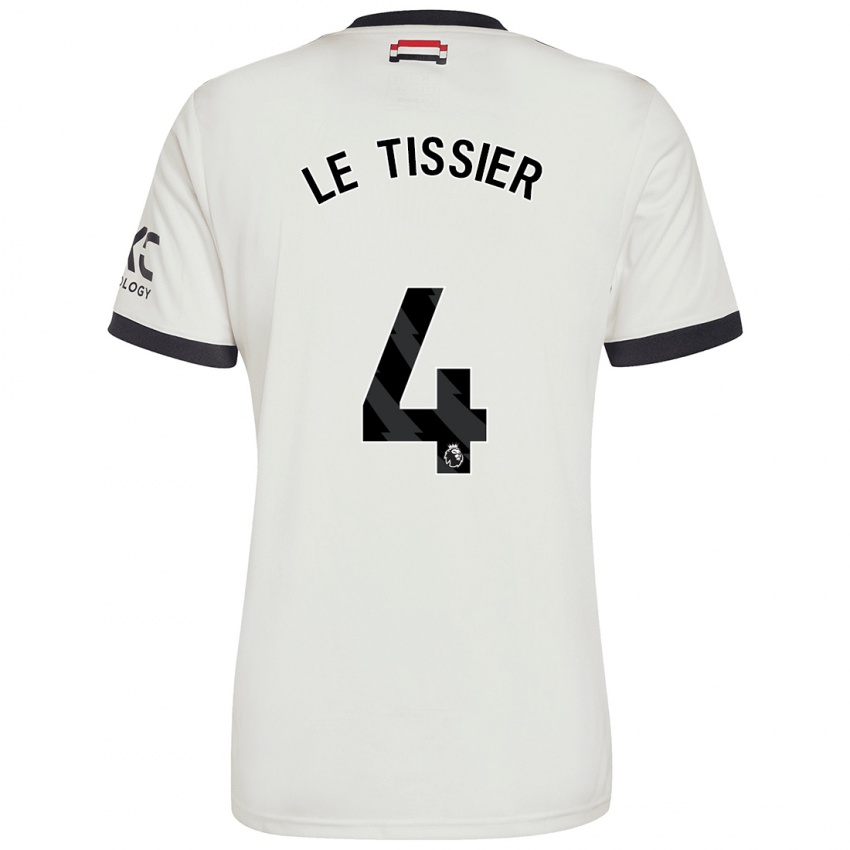 Uomo Maglia Maya Le Tissier #4 Bianco Sporco Kit Gara Third 2024/25 Maglietta