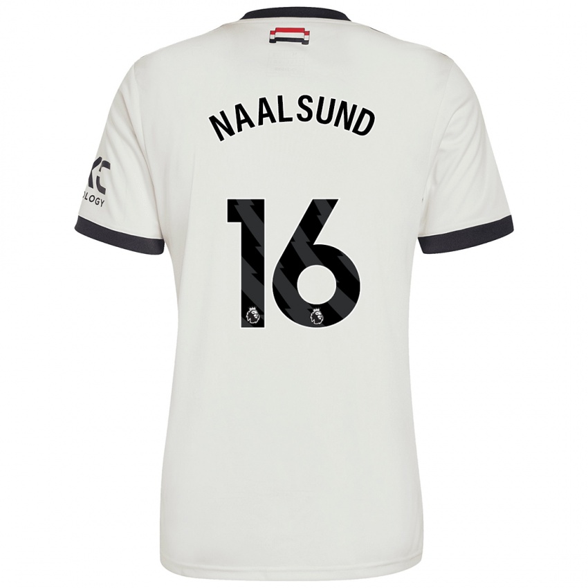 Uomo Maglia Lisa Naalsund #16 Bianco Sporco Kit Gara Third 2024/25 Maglietta