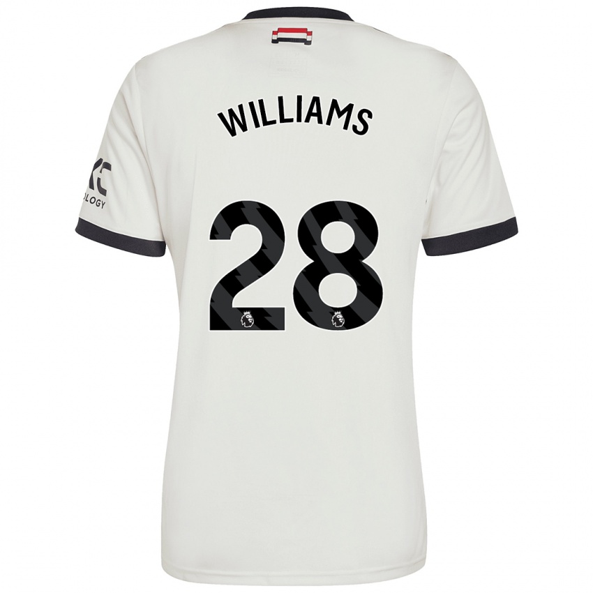 Uomo Maglia Rachel Williams #28 Bianco Sporco Kit Gara Third 2024/25 Maglietta