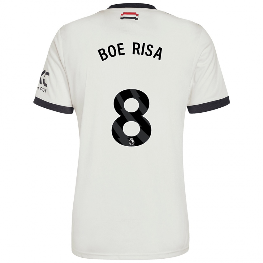 Uomo Maglia Vilde Boe Risa #8 Bianco Sporco Kit Gara Third 2024/25 Maglietta