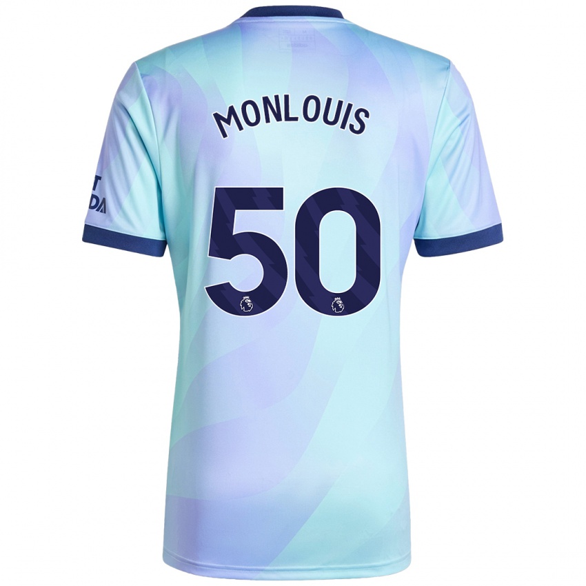 Uomo Maglia Zane Monlouis #50 Acquamarina Kit Gara Third 2024/25 Maglietta