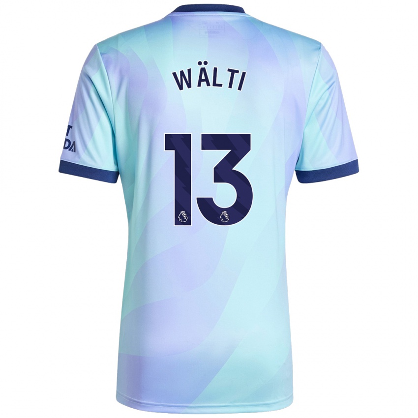 Uomo Maglia Lia Wälti #13 Acquamarina Kit Gara Third 2024/25 Maglietta