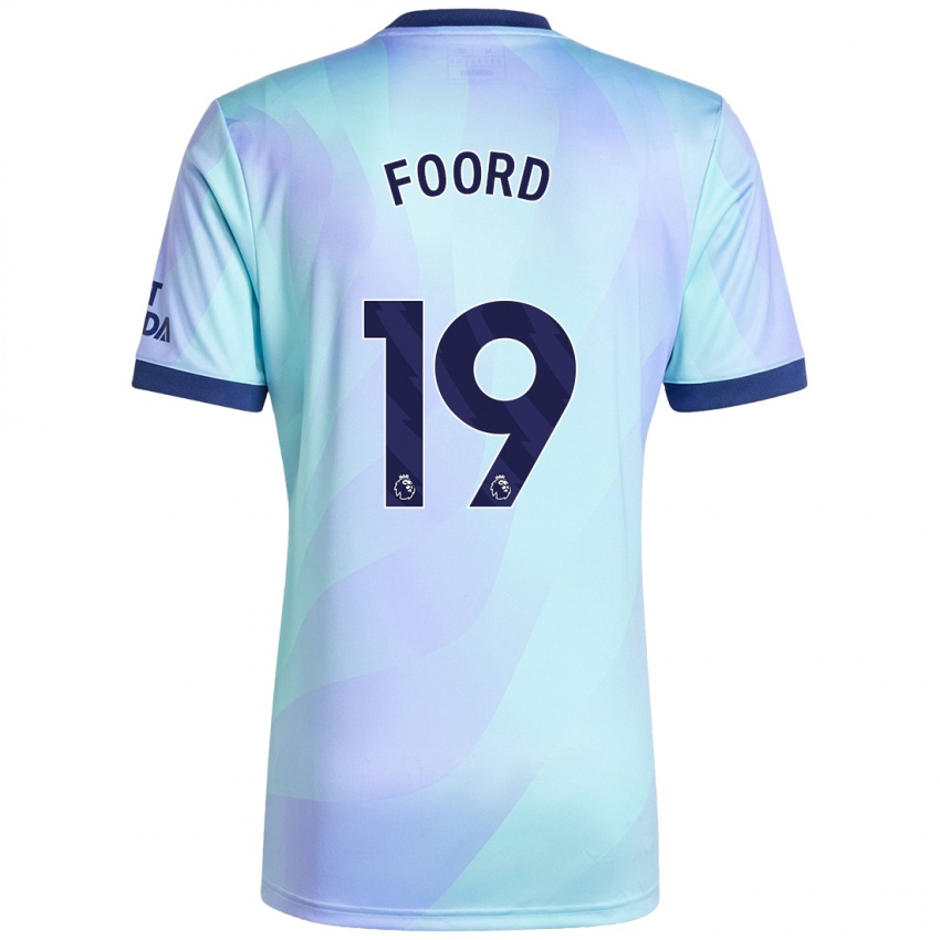 Uomo Maglia Caitlin Foord #19 Acquamarina Kit Gara Third 2024/25 Maglietta