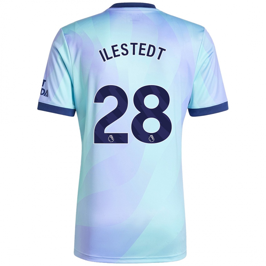 Uomo Maglia Amanda Ilestedt #28 Acquamarina Kit Gara Third 2024/25 Maglietta