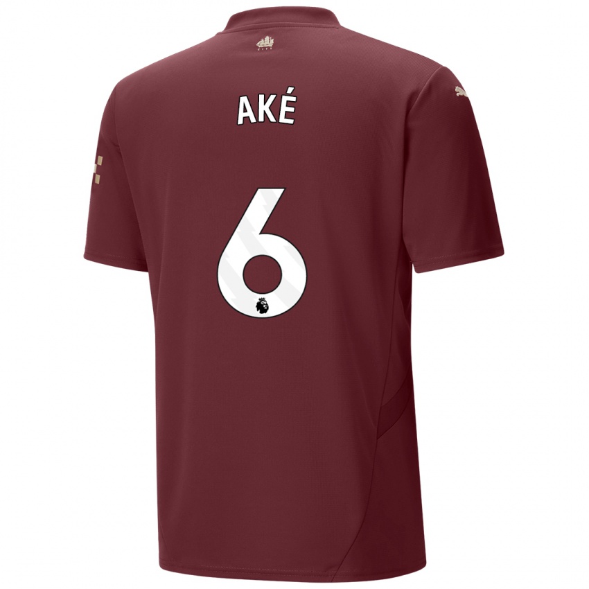 Uomo Maglia Nathan Ake #6 Marrone Kit Gara Third 2024/25 Maglietta