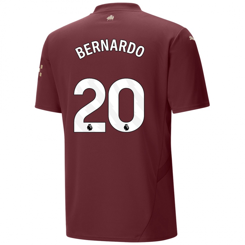 Uomo Maglia Bernardo Silva #20 Marrone Kit Gara Third 2024/25 Maglietta