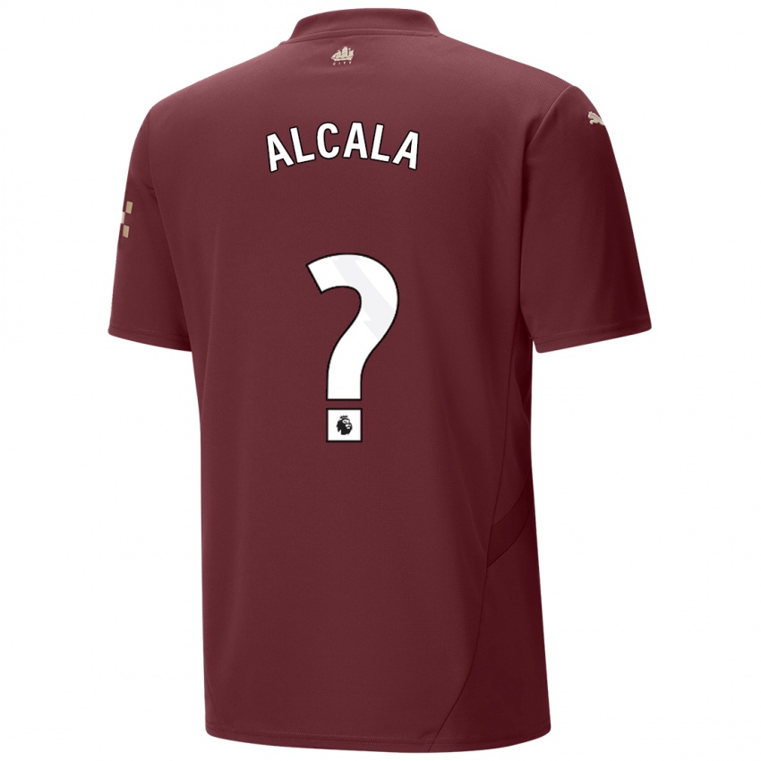 Uomo Maglia Álex Alcalá #0 Marrone Kit Gara Third 2024/25 Maglietta