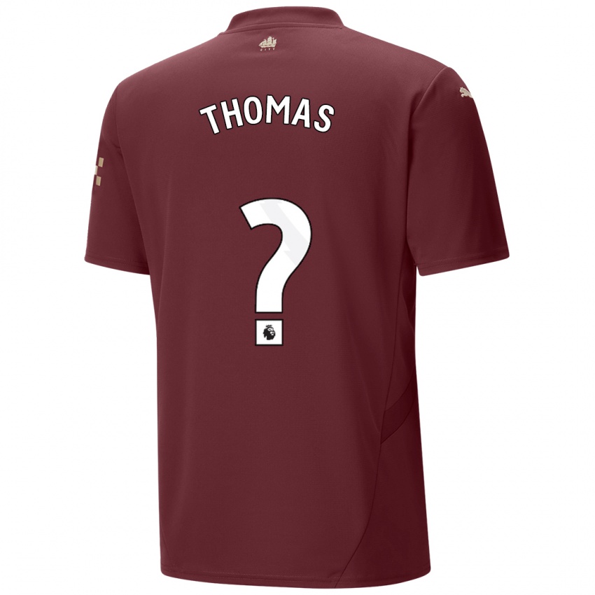 Uomo Maglia Rhys Thomas #0 Marrone Kit Gara Third 2024/25 Maglietta