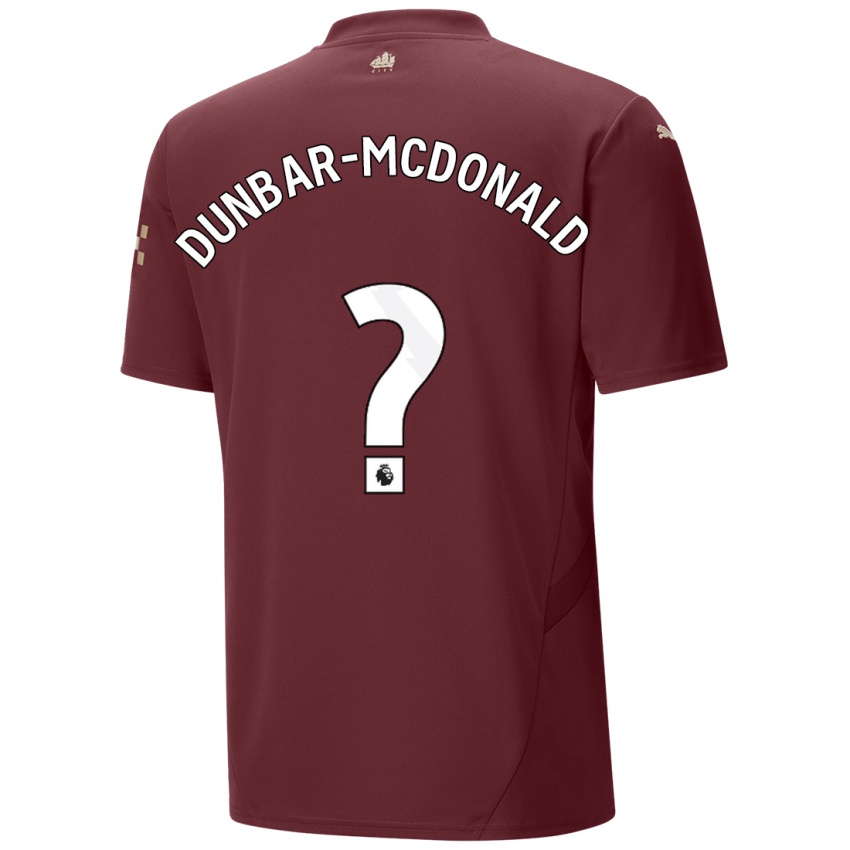 Uomo Maglia Christian Dunbar-Mcdonald #0 Marrone Kit Gara Third 2024/25 Maglietta