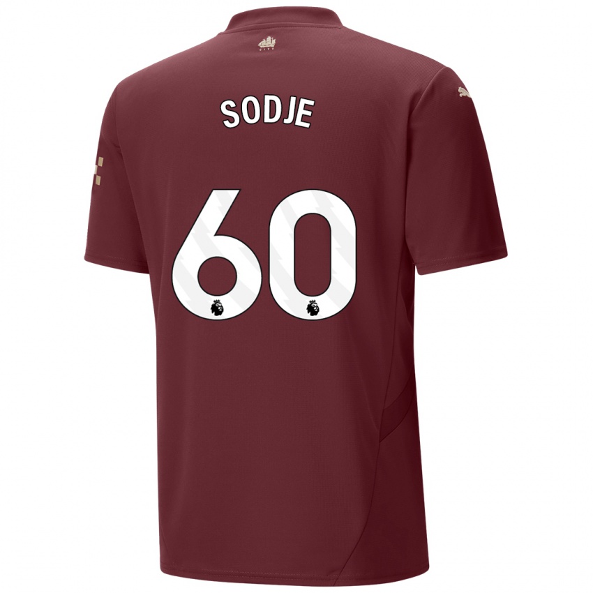 Uomo Maglia Tai Sodje #60 Marrone Kit Gara Third 2024/25 Maglietta