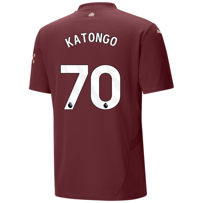 Uomo Maglia Jadel Katongo #70 Marrone Kit Gara Third 2024/25 Maglietta