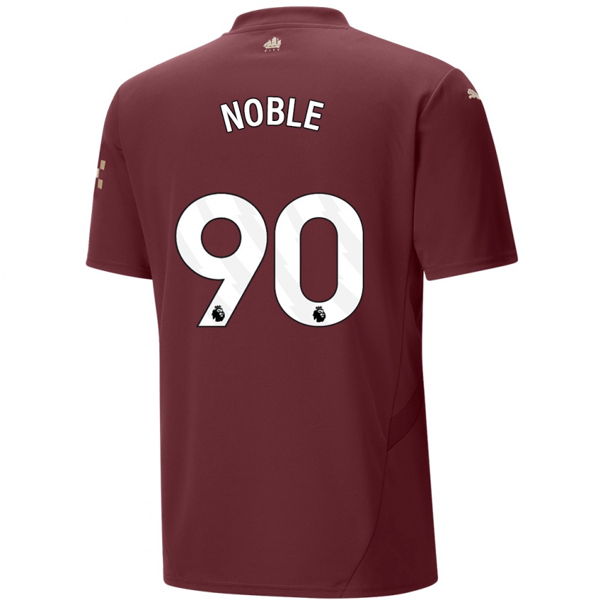 Uomo Maglia Kian Noble #90 Marrone Kit Gara Third 2024/25 Maglietta