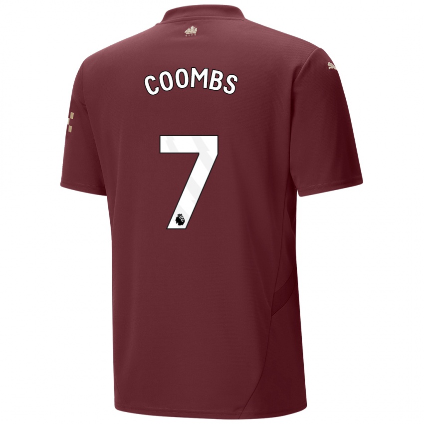 Uomo Maglia Laura Coombs #7 Marrone Kit Gara Third 2024/25 Maglietta