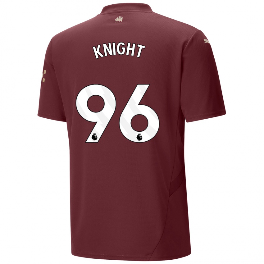 Uomo Maglia Ben Knight #96 Marrone Kit Gara Third 2024/25 Maglietta