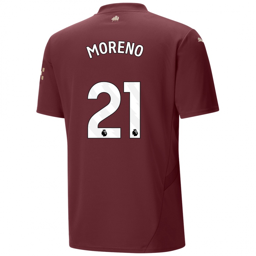 Uomo Maglia Marlos Moreno #21 Marrone Kit Gara Third 2024/25 Maglietta