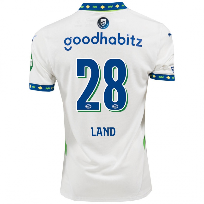 Uomo Maglia Tygo Land #28 Bianco Blu Scuro Kit Gara Third 2024/25 Maglietta