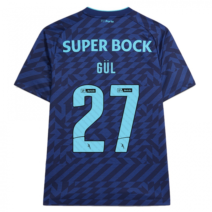 Uomo Maglia Deniz Gül #27 Blu Navy Kit Gara Third 2024/25 Maglietta