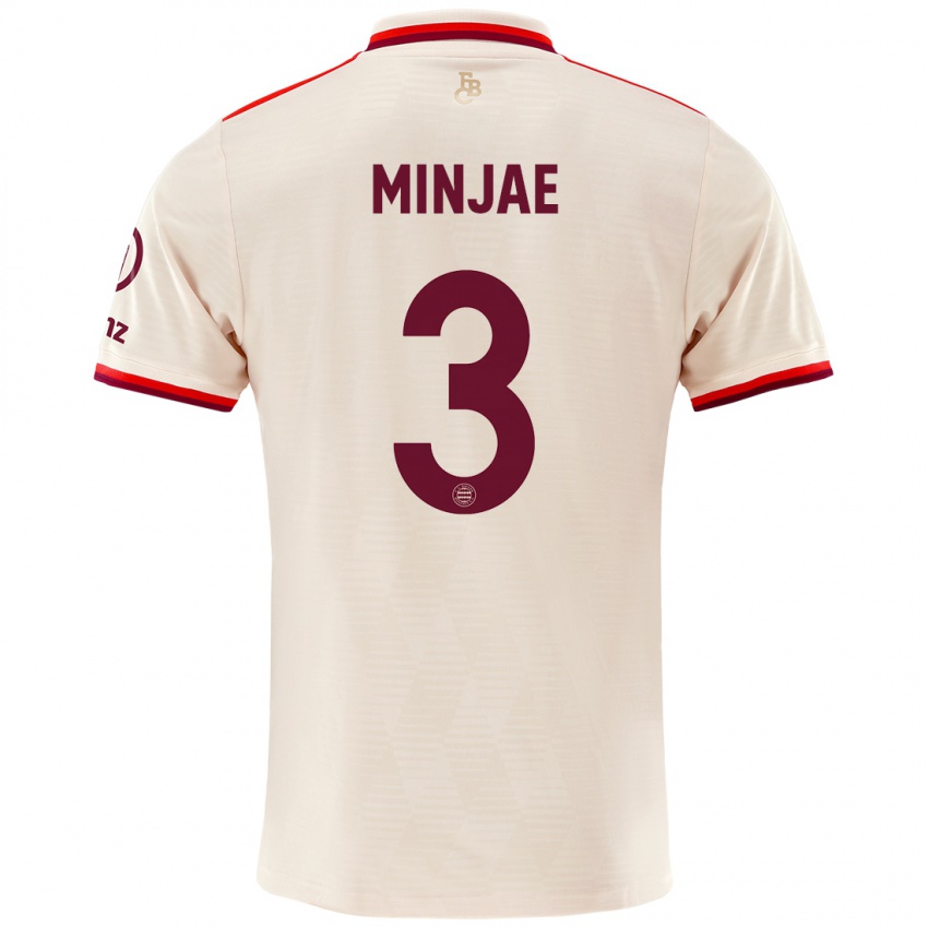 Uomo Maglia Min-Jae Kim #3 Lino Kit Gara Third 2024/25 Maglietta