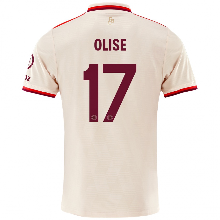 Uomo Maglia Michael Olise #17 Lino Kit Gara Third 2024/25 Maglietta